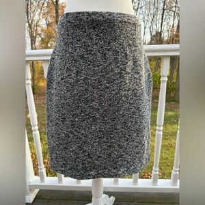 Pendleton silk blend black and white midi pencil skirt